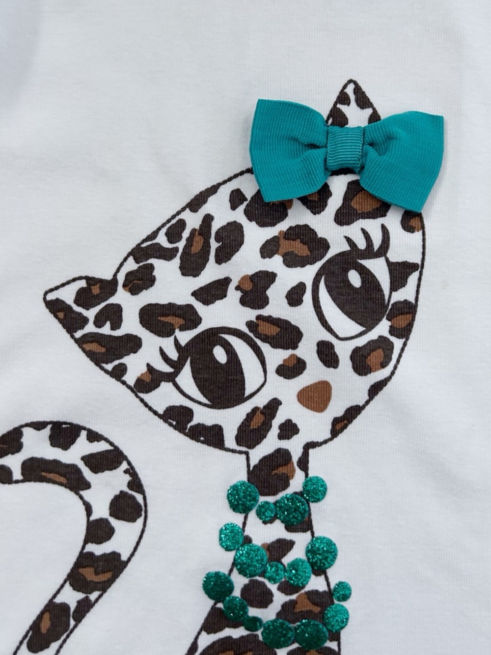 Gymboree Vintage Ready, Dress, Go! Leopard Kitty Tee Size 8